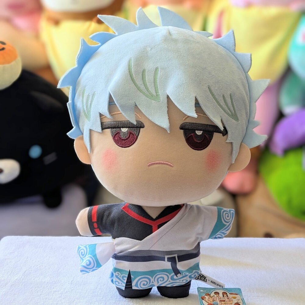 Gintama x Round 1 Collab Exclusive 11.8"  Sakata Gintoki Plush